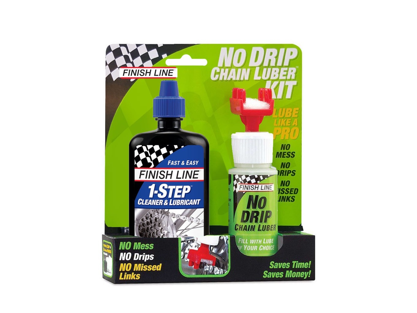 1-STEP CLEANER AND LUBRICANT 4 oz. x NO DRIP CHAIN LUBER